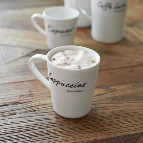 Rivièra Maison Classic Cappuccino Mug - Porselein - Off White - vtwonen shop