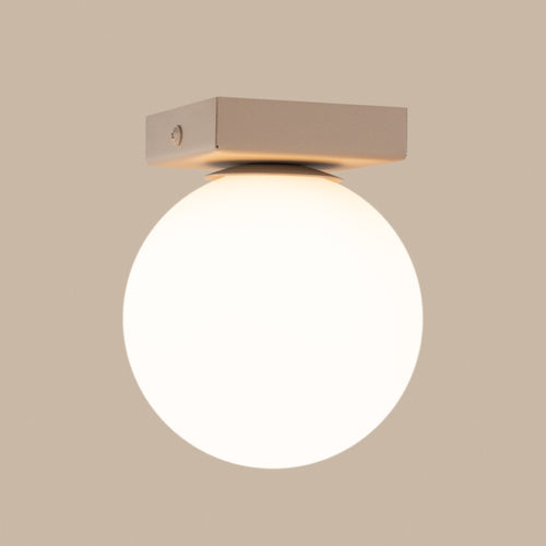 Sollux Lighting Plafondlamp YOLI 1 taupe - 12x12x14,5cm