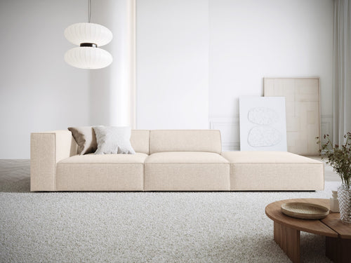 Cosmopolitan Design Rechte bank Arendal 4-zits, chenille, lichtbeige - 102x262x70cm