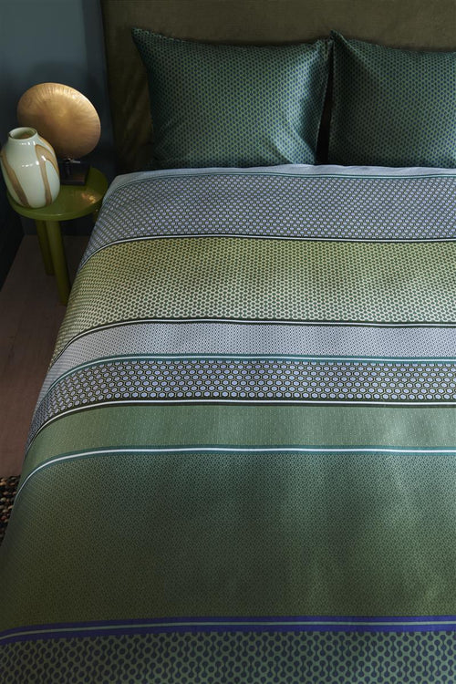 Beddinghouse Romeo dekbedovertrek - Eenpersoons - 140x200/220 cm - Blauw Groen