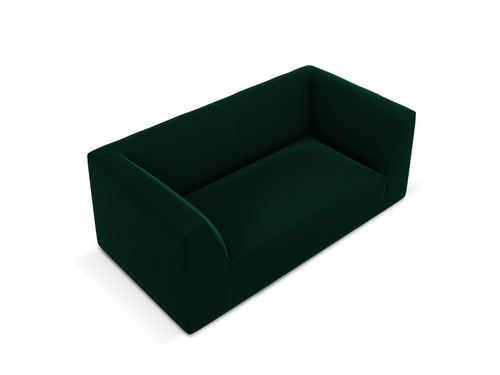 Micadoni Bank Ruby 2-zits, flueel, flessengroen - 93x174x69cm
