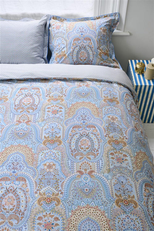 Pip Studio dekbedovertrek Jabali Flower - 260x200/220 cm - blauw