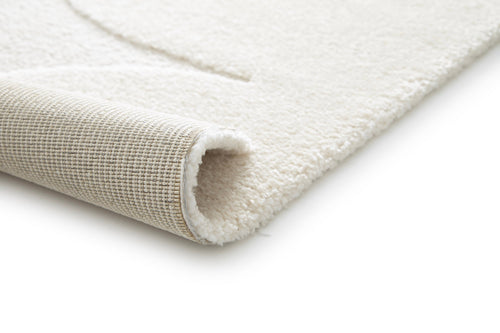 AFK Living vloerkleed Blossom - reliëfeffect - wit - 200x290 cm