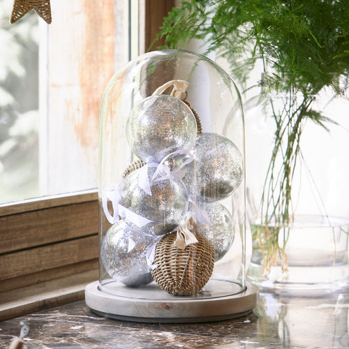 Rivièra Maison RR Love Bauble Ornament Dia 11 - Rattan Pitriet - Naturel - vtwonen shop