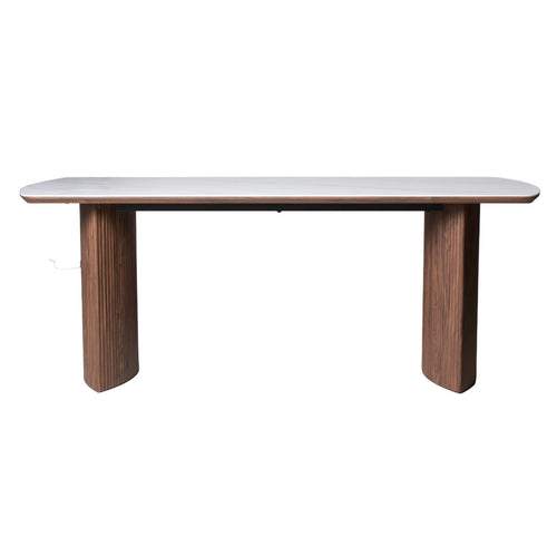 DÉJA Living Eettafel Chela - Rechthoek Walnoot Keramisch - 200x90x75cm