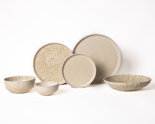 Mimo Homeware serviesset Dreamy Ivory & Limestone Valley - 6-delig - 2 personen