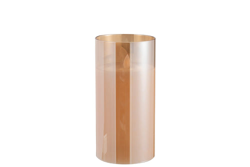 J-Line lamp Blinkend - glas - goud - medium - LED lichtjes
