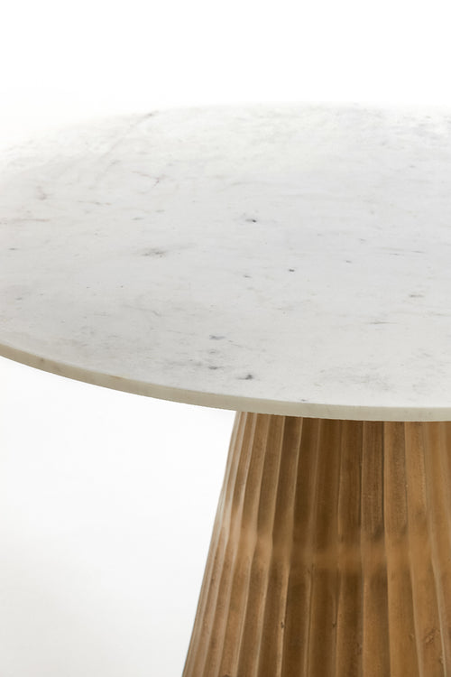 Light & Living tafel LEYDA - Ø100x78cm - wit