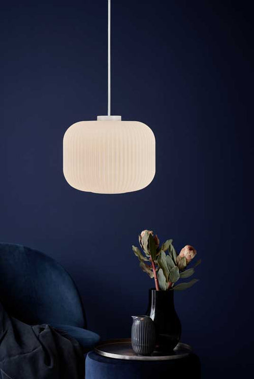 Nordlux Milford Hanglamp - Ø30cm - E27 - Wit - vtwonen shop
