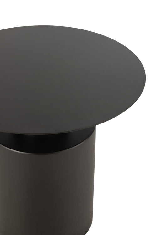 J-Line bijzettafel Rond - metaal - zwart