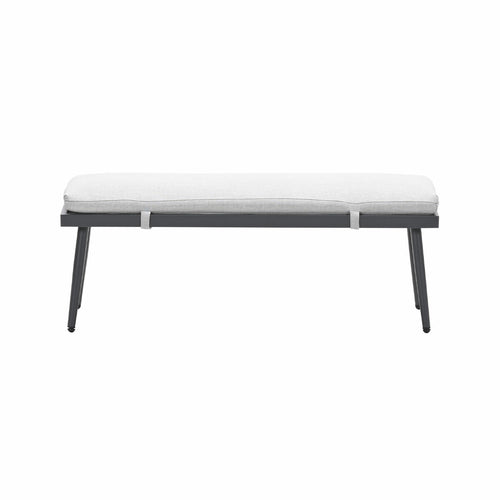 Garden Impressions sportbank Tineo donker grijs 120x40 cm