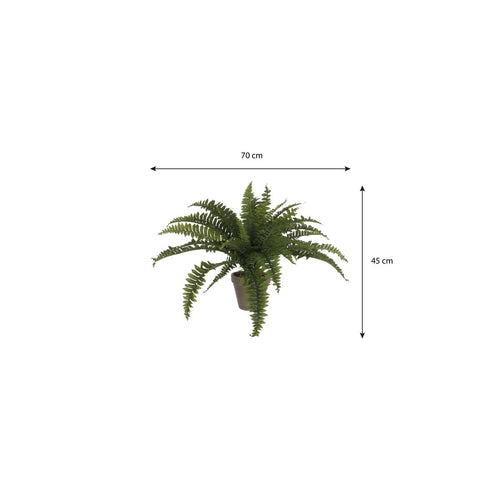 Mica Decorations Varen Kunstplant in Bloempot Stan - H40 x Ø70 cm - Groen