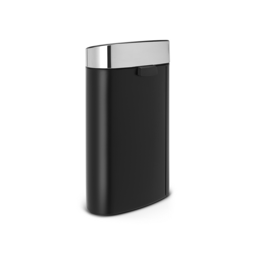 Brabantia Touch Bin New afvalemmer, 40 liter, kunststof binnenemmer 114847 - Matt Black