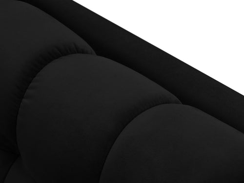 Cosmopolitan Design linker meridiaan Bali flueel, zwart - 185x102x75cm