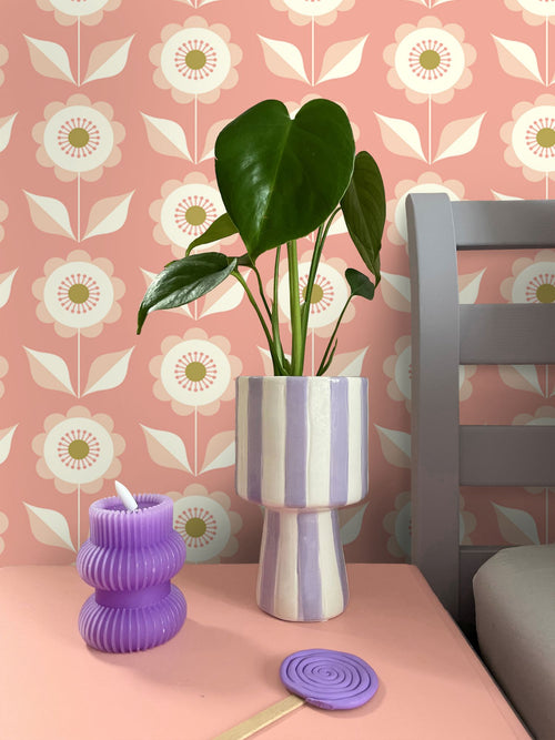 ESTAhome behang bloemen roze - 50 x 900 cm - 131862
