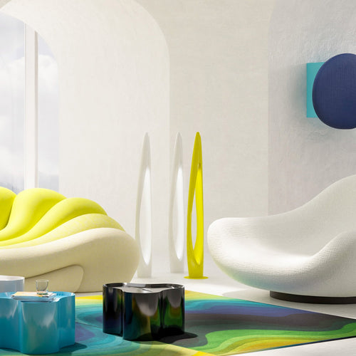 Kare Design Vloerlamp Flow Flame 132cm groen