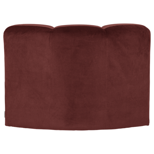 WOOOD eetbank hoek met rugleuning Mojo - Velvet - Kastanjebruin - 83x83x83