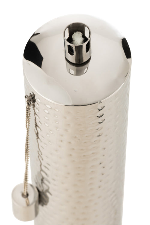 J-Line fakkel Tiffany - staal - zilver - extra large - vtwonen shop