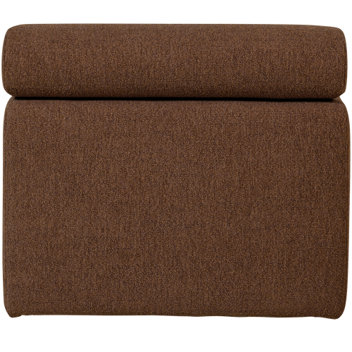 WOOOD 1-zits element bank Novi - Polyester - Mokkabruin - 86x82x113