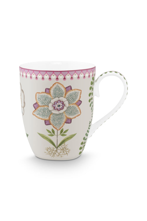 Pip Studio - Grote Mokken - Lily & Lotus - Off White - Set van 6