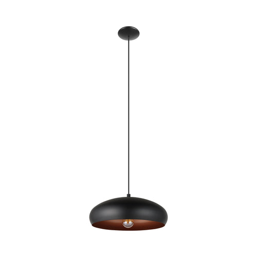 EGLO hanglamp Mogano 1 - e27 - ø 40 cm - zwart/koper - vtwonen shop