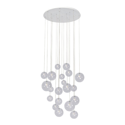 Atmooz hanglamp Camau 20 - wit - Ø 80 x H 400 cm - G4