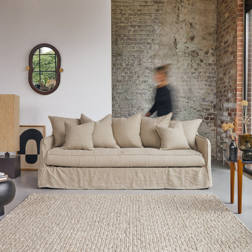 Tikamoon 5-zitsbank van natuurlijk linnen - Naturel - vtwonen shop