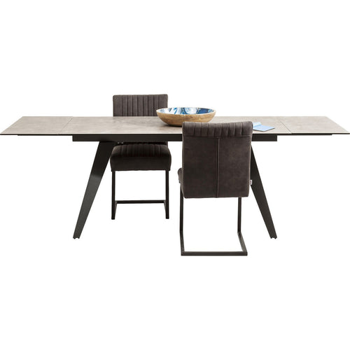 Kare Design Uitschuifbare eettafel Amsterdam Dark 160(40+40)x90cm - vtwonen shop