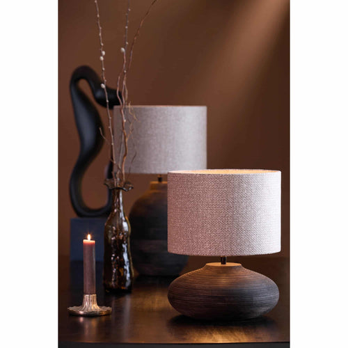 Light & Living lampvoet Khomai - bruin - Ø30cm