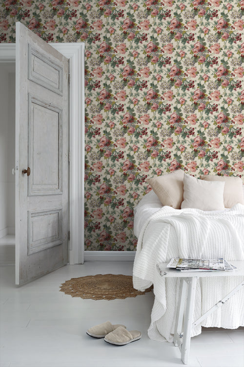 Borastapeter fotobehang bloemen groen - 180 x 265 cm - 661026