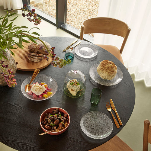 Hübsch bord Fuyu - glas - ø27xh2cm - vtwonen shop