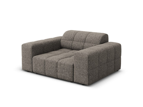 Cosmopolitan Design Fauteuil Chicago chenille grijs - 102x132x78cm