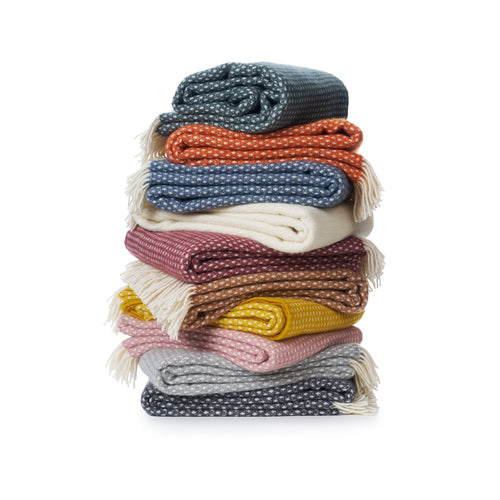 Klippan 100% wollen deken - Knut - balsem green - 130x200cm - vtwonen shop