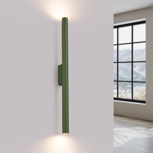 Sollux Lighting Wandlamp PASTELO 2 olijfgroen - 2,5x5x50cm