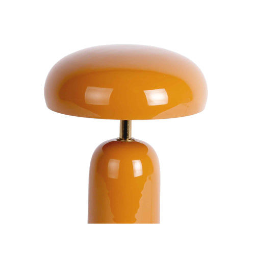 Leitmotiv tafellamp Catania Mushroom - oranje - Ø17.5cm