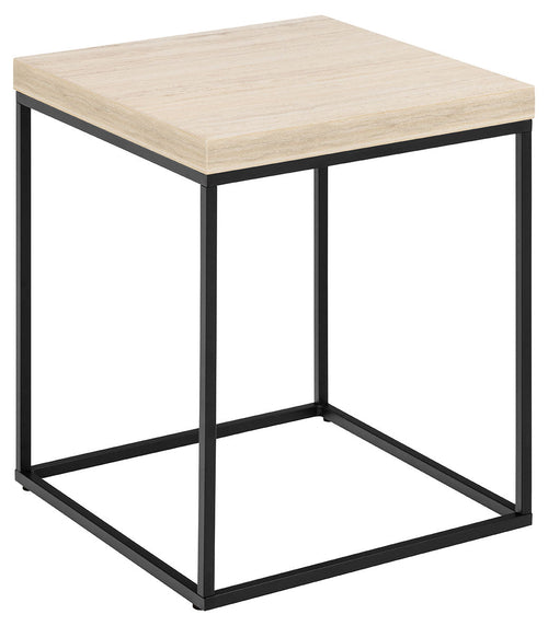 BRAM Salontafel Jolyn - 40 x 40cm - Beige Marmer Look - vtwonen shop