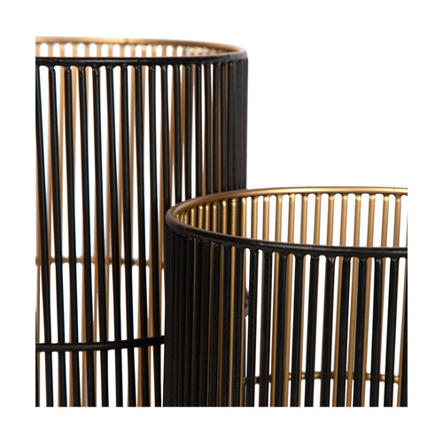 Atmooz kaarsenhouder Jidi S/2 - zwart