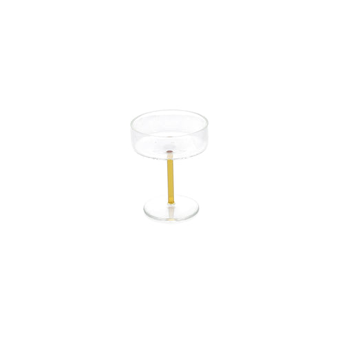 Ona - Champagneglas 20cl coupe geel Fizz - Set van 2