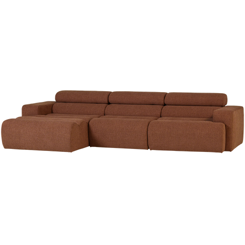 WOOOD chaise longue bank links Novi - Polyester - Terra - vtwonen shop