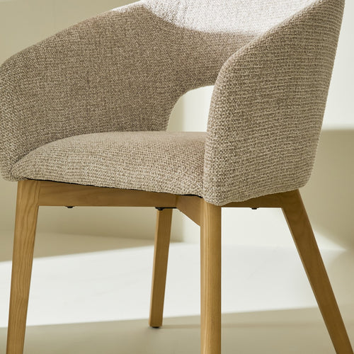 Signature - INES Eetkamerstoel - Beige - 79x54x57 cm