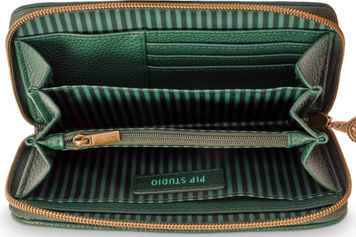 Pip Studio - Willow Portemonee Dames - Jabali - Groen - 18x3x11cm - vtwonen shop