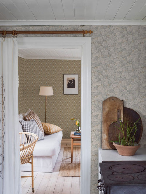 Borastapeter behang bladeren grijs - 53 cm x 10.05 m - 660084 - vtwonen shop