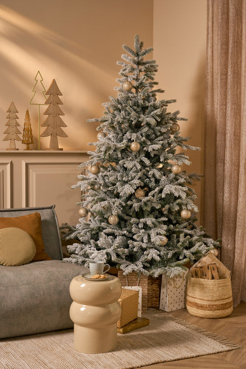 Black Box Trees Grimshaw Kunstkerstboom - H215 x Ø152 cm - Groen Frosted - vtwonen shop