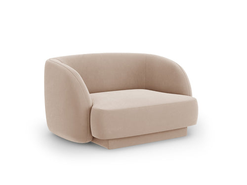 Micadoni Fauteuil Miley flueel, cappuccino - 90x103x70cm