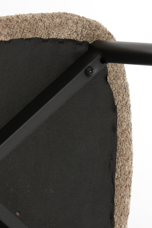 Light & Living eetkamerstoel ENIOLA - 54x52x76cm - bruin - Set van 2