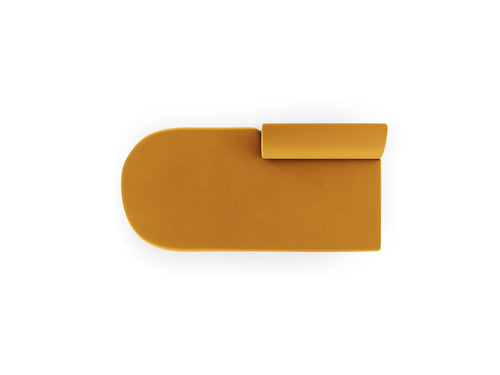 Micadoni Module Miley 2-zits, flueel geel - 90x158x70cm