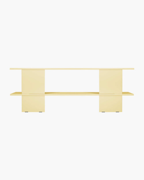 noo.ma Hes lage stellingkast 160 cm - Butter Yellow, metaal
