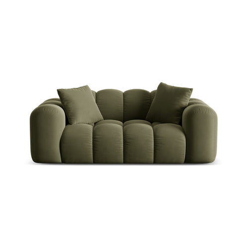 Cosmopolitan Design - Bank Treno 2-zits, flueel groente - 94x180x70cm