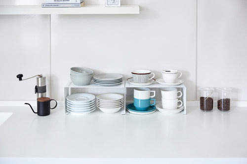 Yamazaki Smal Stapelbaar Keukenrekje - Tower - Wit - vtwonen shop