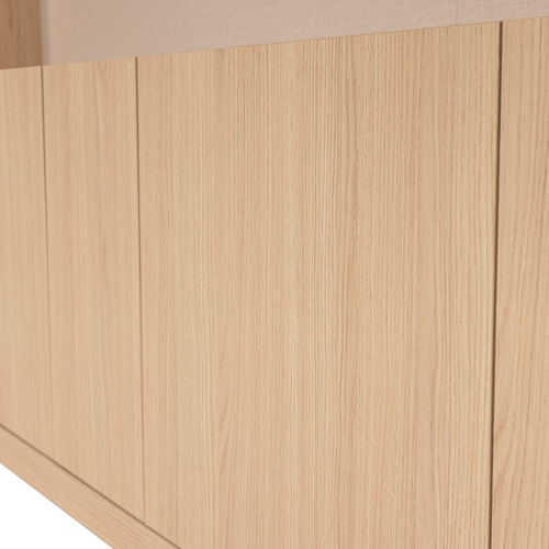 WOOOD tv opbergkast 160 cm Build - Eiken Fineer - Naturel - 215x160x41